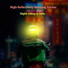 AD Reflective Car Stickers, Helmet PET Reflective Stickers, Multi - Scene Warning Stickers, Motorcycle And Bicycle Reflective Strips - Helmet Reflective Stickers - View 3