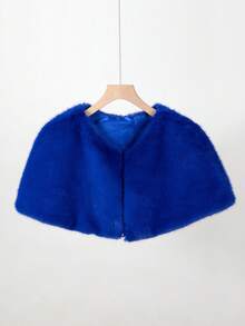 1 chiếc khăn choàng lông cáo đa năng mùa đông mới cho nữ dùng cho váy cưới, áo choàng lông tơ cao cấp, áo choàng ngắn có nút ẩn - Nhiều màu - Xem 9