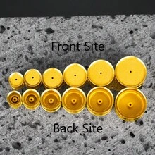 2 piezas Nuevos Dilatadores de Oreja de Acero Inoxidable DIY, Túneles y Enchufes para Perforación, Joyería para Expansión de Orejas, Pendientes Colgantes para Mujeres - redondo - Ver 11