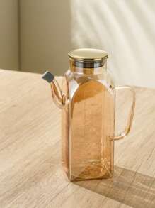 1 件高硼硅玻璃油瓶，厨房客厅调味罐家居装饰，适用于油、酱油、醋、香料，户外、婚礼、派对、礼物、生日