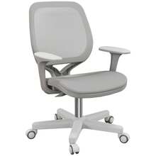 Vinsetto Office Chair, Breathable Mesh Swivel Desk Chair With Adjustable Height For Home Office, Study, Grey - Grey - View 2