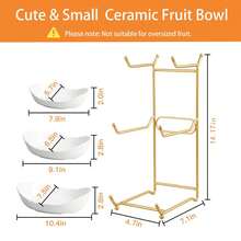 Fruit Bowl For Kitchen Counter - 3 Tier Fruit Basket With Metal Stand, Tiered Fruit Stand For Countertop, Kitchen Counter Decor, Kitchen Decor, Fruit Basket, Snack, Nuts, Cake, Dessert