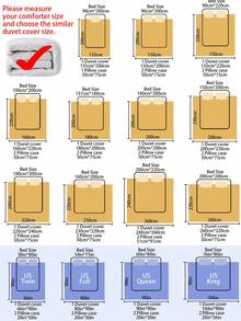 2/3件套亚麻混纺被套组，简约条纹格纹设计（1个被套，1/2个枕套），不含填充物，适用于宿舍、卧室、客房 - 彩色 - 查看 3