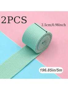 1 Stück 5M*32MM /5M*25MM Polyester-Gurtband in Farbe, tragbares Gurtband, Rucksackgurt Nähzubehör für Bekleidung, Nähstoffe, DIY Weihnachtsdekoration, Polyester-DIY-Gurtband, Rucksackgurt Band