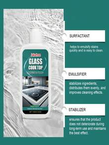 100g Glass Stove Cleaner And Polish, Suitable For Household Kitchen Cleaning Of Induction Cooktop And Ceramic Stove, Effectively Removes Stains And Makes It Shine - Multicolor - View 8