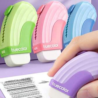 1 pieza Borrador retráctil de color macaron, borrador para dibujo y escritura de estudiantes, suministros de arte adecuados para la vuelta al colegio