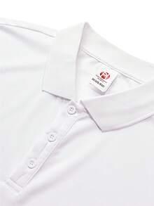 Polos para hombre (4 piezas), de secado rápido, de 3 botones | Manga corta, dobladillo acanalado y cuello de punto transpirable para un estilo deportivo e informal. - 4 Blanco - Ver 4