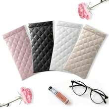 1/2/4/8 Peças Bolsa Portátil de Óculos de Sol em PU, Design de Malha de Couro Aberta, Estojo Macio para Óculos Feminino, Estojo Portátil para Óculos Masculino, Preto, Branco, Rosa, Camelo 4 Cores, Pano de Limpeza de Óculos (Cor Aleatória), Estojo de Óculos Resistente a Arranhões para Viagem e Trabalho, Adequado para Estudantes, Idosos, Meninos, Meninas e Outros Sacos de Óculos, Sacos de Armazenamento