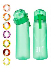 1PC Flavored Water Bottle, Bottle Starter Set, Drinking Bottle With One Random Flavoured Pods Suitable For Gyms, Schools, Flavored Water Bottle