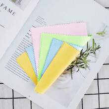 5 PIEZAS/10 PIEZAS Paño de limpieza de gafas de microfibra rosa/color mixto, paño de limpieza de lentes cuadrado minimalista anti-empañamiento de ante para limpiar gafas, paño de limpieza de vidrio para el hogar adecuado para limpiar gafas de moda, gafas, pantallas de teléfono, lentes de cámara y pantallas de TV LCD - Multicolor - Ver 9