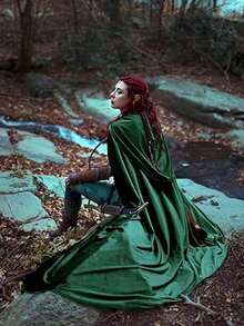 1 Pieza Chal de terciopelo para adulto de 150 cm (59 pulgadas) de largo, sin necesidad de energía, perfecto para disfraces y accesorios de fiesta de diversos festivales y eventos