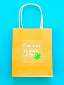 1~108pcs Personalized Labels - Custom Stickers Square Stickers With Any Design Image Logo Text, Waterproof Stickers, Custom Thank You Labels Stickers Unique Ideal Gifts For Her Friends,Son,Daughter,School Students,Workers,Kids School,Home,Office,For Birthdays, School,Home,Halloween,Christmas,Office Decor - White - View 4