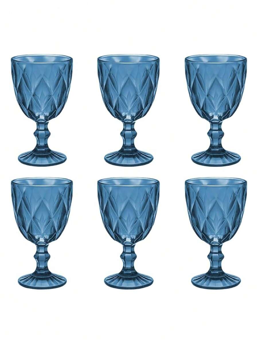 Set Of 6 Glass Cups (240ml). Bluelander - 藍色 - 查看 1