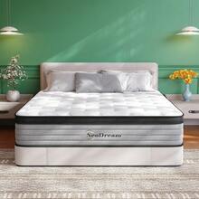 14 Inch Queen/King Mattress, Queen Size Mattress In A Box, Hybrid Matress With Memory Foam & Individual Pocket Springs, Medium Firm Feel, Edge Support, Motion Isolation, Pressure Relief - Xám - Xem 1