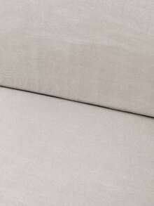 1 件纯色牛奶丝弹力腰沙发坐垫套，高弹力防尘，四季适用，适用于花园藤沙发坐垫保护套 - 淺灰色 - 查看 9