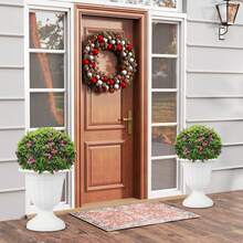Lifezeal 18 Inch Tall Vintage Planters With Pedestal Base & Pre-Marked Drain Hole - trắng - Xem 3