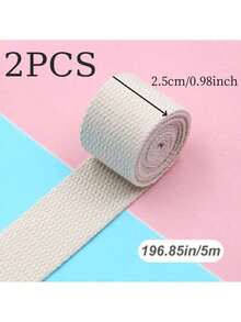 1 Stück 5M*32MM /5M*25MM Polyester-Gurtband in Farbe, tragbares Gurtband, Rucksackgurt Nähzubehör für Bekleidung, Nähstoffe, DIY Weihnachtsdekoration, Polyester-DIY-Gurtband, Rucksackgurt Band