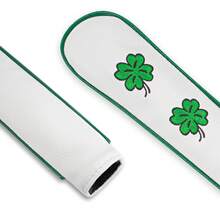 1pc Four-Leaf Clover Design Golf Club Alignment Stick Sleeve, Training Aid - White - View 3