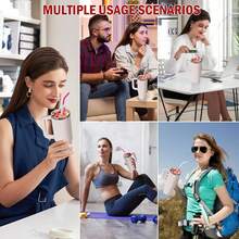 Palrey 2-In-1 Reusable Divider Insert For 40oz Tumbler, Silicone Double Sided With Lid, Beverage Separator, Easy To Clean, Perfect For Party, Office, Indoor And Outdoor Use, Best Gift