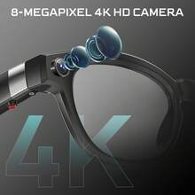 CyberDyer Inteligentne okulary AI – soczewki fotochromowe i połączenia Bluetooth | Nawigacja głosowa, bateria 8 godzin | Okulary przeciwsłoneczne z kamerą do uprawiania sportów na świeżym powietrzu