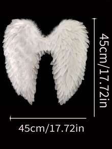 成人及女孩万圣节天使羽毛翅膀服装派对圣诞道具（手工制作）。部分顾客可能会遇到胶水渗漏或羽毛脱落的情况，这是正常现象。如果您介意，请勿购买。 - 天使羽毛翅膀 - 查看 12