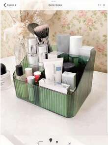 1 pièce Boîte de rangement à compartiments de bureau, organisateur à 3/4 grilles convenant pour le bureau, la cuisine, les produits de beauté, les cosmétiques, les stylos, les bijoux, la papeterie et autres articles de bureau essentiels, peut s'adapter à votre salle de bain, votre coiffeuse, votre bureau ou votre cuisine