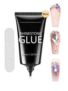 20毫升超强力美甲水钻胶，适用于3D美甲装饰、亮片凝胶、宝石美甲，需UV/LED灯固化，美容礼品