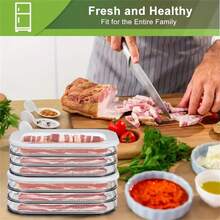 3-Layer Kitchen Container, Sealed Transparent Fresh-Keeping Box, Storage Container For Refrigerator Slicing, Stackable Food Preparation Container For Meat, Cheese, Ham, Slicing, Salami, Food Fragments, Fruits And Vegetables, Kitchen Refrigeration Organizer, Leak Proof And Reusable, Food Container, Kitchen Organization And Storage, Indoor Decoration, Outdoor, Camping, Halloween Gifts