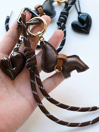 1. Heart-Shaped French Bulldog Keychain, Elegant Matching Mini Dog Bag Charm, Couple Accessory, Retro Style, Triangle Spring Clasp Design, Suitable For Car Keys, Bag Decoration, Clothing Accessories, Ideal Gift For Holidays Or Women, Keychain, Bag Charm, Bag Chain, Bag Pendant, Bag Decoration