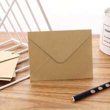 Sending Envelopes And Mail Bags 4"X6" Festive Single Panel Thank You Blank Cards With Envelopes, DIY Holiday Greeting Card Set, White Or Black Or Brown Envelopes With Invitation Cardstock 20 Sets Or 40 Sets.For All Occasions - 黑色 - 查看 8