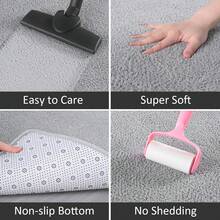 Large Modern Area Rugs For Bedroom,  Thickened Memory Foam Indoor Carpets For Living Room, Soft Non Slip Low Pile And Machine Washable Rug - Grey - View 6