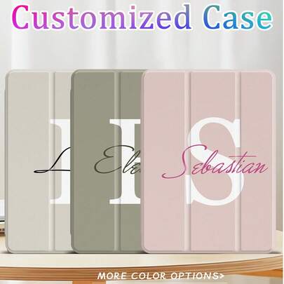 Ayotu Funda protectora personalizada, diseño de texto personalizado, múltiples modelos que incluyen la 10th Gen, 10.2", 9.7" y la serie Tab A7 10.4". Ranura integrada para lápiz, impresión UV de alta definición, diseño personalizado, regalo ideal para aniversario, familia, amigos, pareja, colegas, cumpleaños y festividades, regalo único