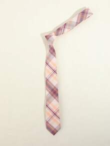 1pc Women's Casual JK Necktie, Plaid, Striped Pattern, School Style Suitable For Shirts, Uniforms, Dates, Campus, Casual Wear, Photo Matching For Dress For Christmas Decor