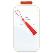 20 peças/10 peças/5 peças Estilos Diversos estilos estão disponíveis aleatoriamente para você escolher o Conjunto de Pingentes com Borla de Estilo Chinês. Feito à mão, Chaveiro e Pingente de Telefone com Borla DIY em Fibra de Poliéster