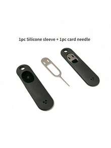 SIM Card Removal Tool With Silicone Protective Case Sim Card Tray Pin Eject Removal Tool Needle Opener Ejector, Suitable For All Phone, Apple And Other Smart Phones, With Removable Key Chain Charm - Multicolor - View 4