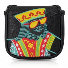 Limited Edition Golf Club Head Cover, JQK Playing Card Design - Black - View 10