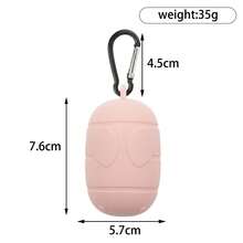 Silicone Pet Themed Portable Garbage Bag Holder, Compact And Convenient For Outdoor Waste Collection