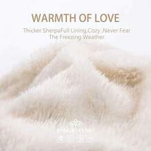 Women's Winter Ribbed Wool Hat Hat Coarse Knit Pom Pom Soft Warm Hat - 淺紫色 - 查看 2