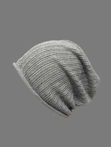 1pc Women's Colorful Polka Dot Thin Striped Headband, Versatile Knitted Beanie Hat, Suitable For Spring/Summer, Winter Women