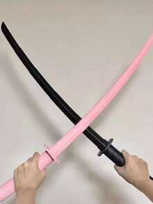 1 件有趣的伸缩剑 - 3D 打印塑料武士刀，适合角色扮演、实景角色扮演游戏和舞台表演，非常适合狂欢节 - 彩色 - 查看 9