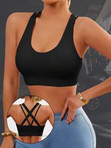 4pcs Criss Cross Backless Sports Bra