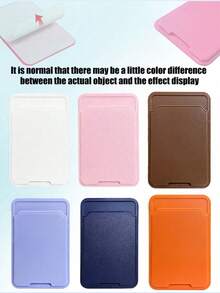 1 Stück/2 Stücke Handyhülle mit unabhängigem Kartenfach, geeignet für verschiedene Modelle, selbstklebende Rückseite für Ausweis und Kartenfach.