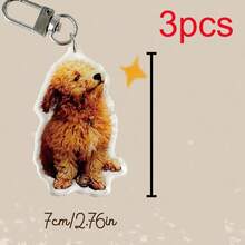 Customized Pet Keychains, Customized Cat Keychains, Customized Dog Keychains, Personalized Photo Keychains, Acrylic Keychain Pendants, Customized Pet Memorial Gifts - U-shaped Keychain - View 19