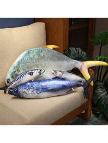 40/60 cm realistyczne pluszowe zabawki w kształcie ryb, zwierzęta z miękkim wypełnieniem, pluszowe poduszki z rybami oceanicznymi i słodkowodnymi, łosoś/saury/tuńczyk/granik/pomfret/głowogon wężogłowy itp., kreatywne zabawki dla kotów i psów, specjalne dekoracje do pokoju, prezenty urodzinowe dla dzieci, prezenty na Halloween, prezenty świąteczne, prezenty noworoczne, prezenty na Święto Dziękczynienia, prezenty na Walentynki.