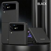 حافظة هاتف كاملة الجسم بتشطيب مطفي متوافقة مع Galaxy Z Flip3/4/5/6/7/7FE، Z Fold3/4/5/6/7، حافظة هاتف ذات موحد اللون أنيق للخريف، حافظة هاتف Fold7 متعددة الاستخدامات عالية الجودة، حافظة هاتف W26 بألوان البنفسجي/الأسود/الوردي/الأزرق، حافظة هاتف شخصية