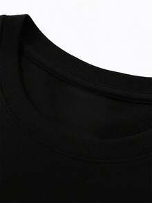Heated Rivalry T-Shirt, I Love Hockey Boys, Shane Hollander, Ilya Rozanov,Comfortable, Fashionable, Retro, Suitable For Outdoor Wear, Casual And Sporty, Breathable Round-Neck Black T-Shirt - 黑色 - 查看 3