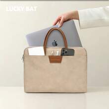 Laptop Bag Waterproof Lightweight Business Carrying Case For Work And Commuting - Rose Pink With Long Shoulder Straps - View 2