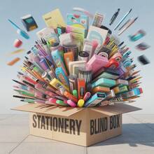 Mystery Box Exciting Stationery Blind Box: A Surprise - Filled Collection Of Colorful Pens, Notepads, And More For Stationery Enthusiasts. Ideal For Personal Use, Gifting, And School Projects. Each Mystery Box Contains 1 Randomly Selected Surprise Item
