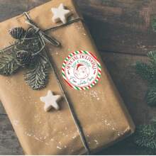 1/12/24/36/48pcs Custom Personalized Santa Claus Gift Tags, Christmas Gift Labels, From Santa Claus, Special Delivery North Pole, Santa Gift Tag, Gift Tag For Child