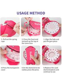 Hair Bedazzler Kit With Rhinestones, Glam Collection Hair Gems For Girls,Come With Glam Styling Tool And 75 Gems - Load, Click, Bling! Hair, Fashion, Anything